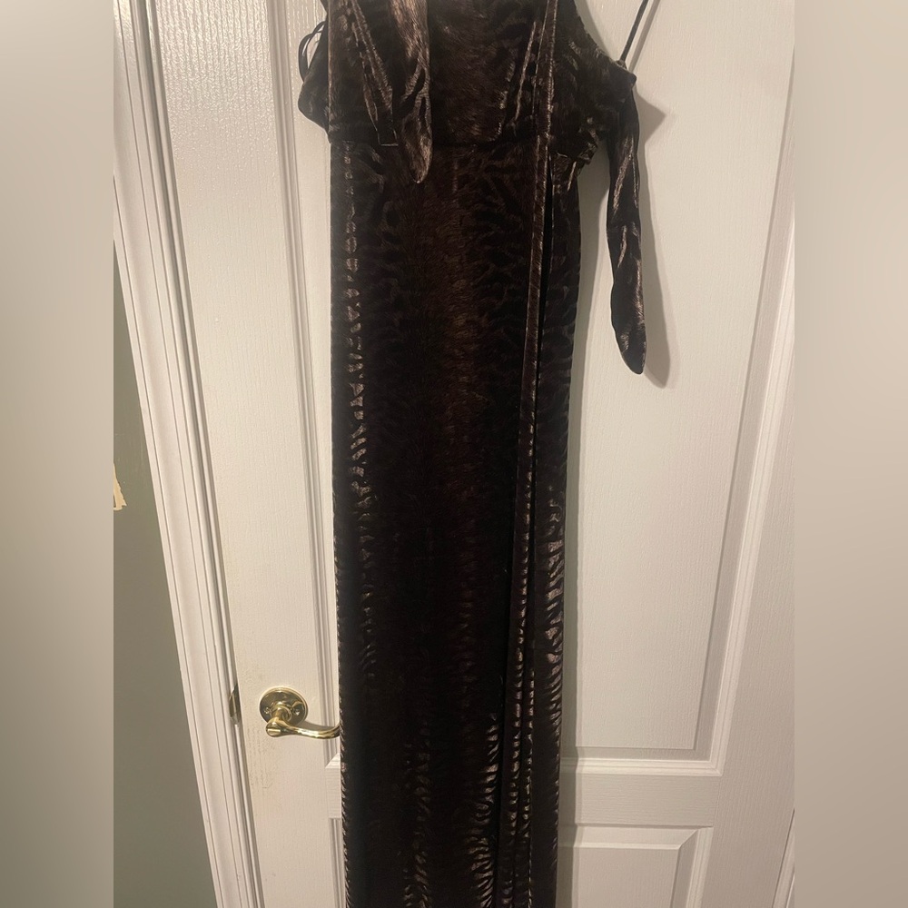 Cheetah Print Suede Dress. Size 6